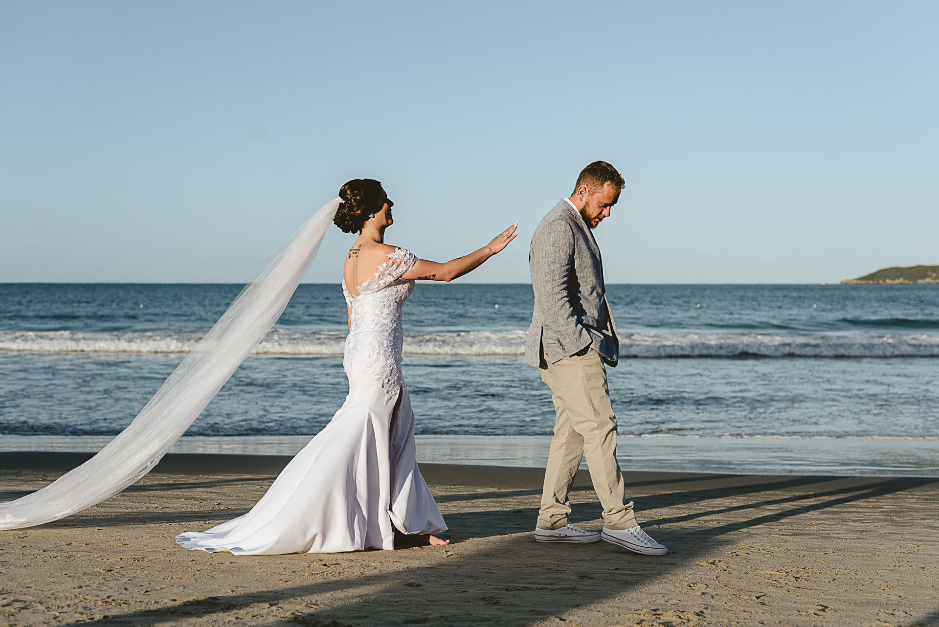 Foto Casamento na Praia dos Ingleses em Floripa - Dabilla e Adolfo- Pé na areia - Imagem 25