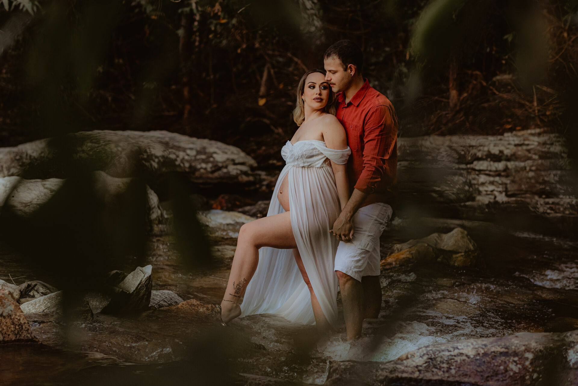 Foto Sessão Fotográfica de gestante - Cachoeira Usina Velha - Heloísa e Marcelo - Imagem 9