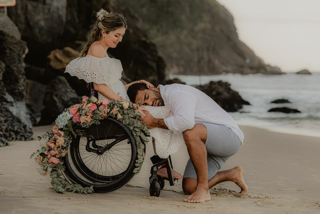 Foto Raquel e Lages - Pré-wedding na praia em Balneário Camboriu - um história inspiradora - Imagem 1