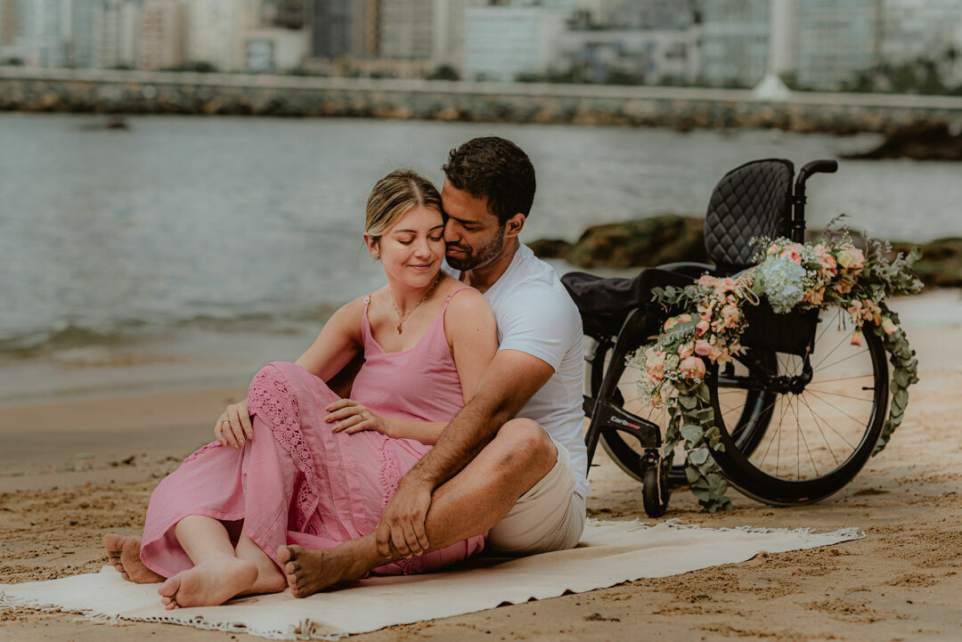 Foto Raquel e Lages - Pré-wedding na praia em Balneário Camboriu - um história inspiradora - Imagem 34