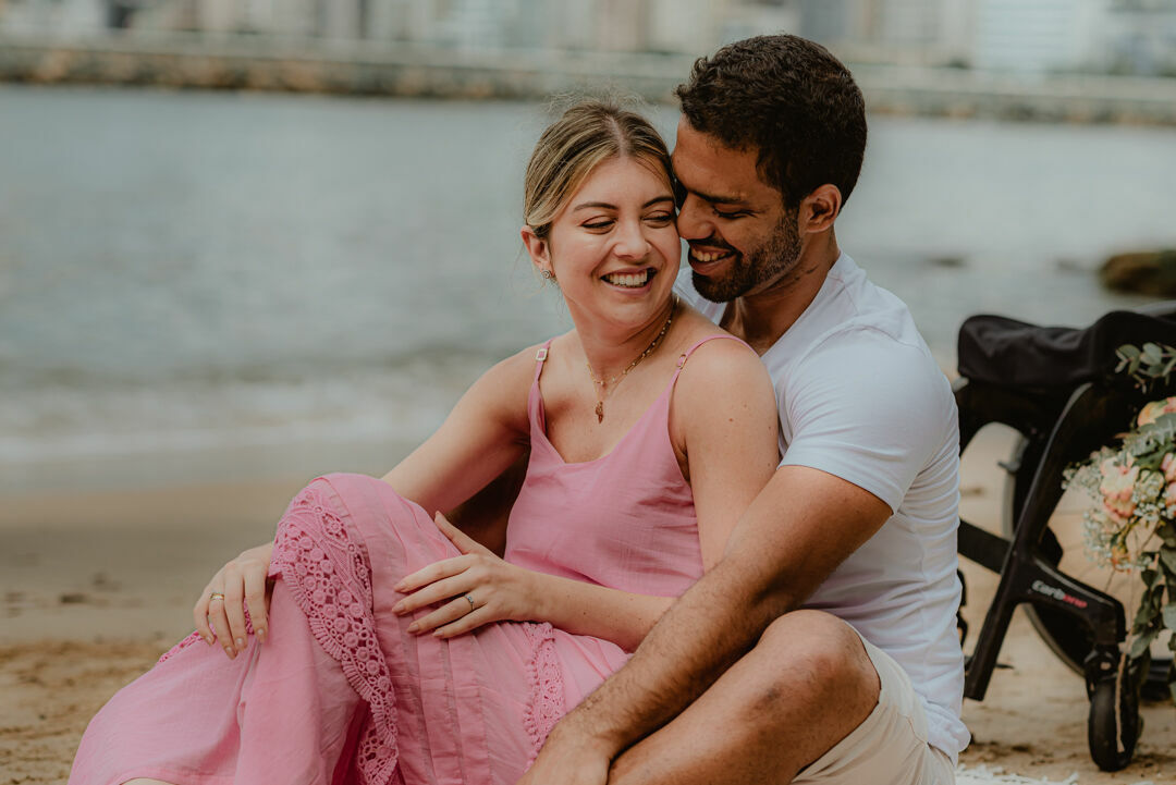 Foto Raquel e Lages - Pré-wedding na praia em Balneário Camboriu - um história inspiradora - Imagem 33