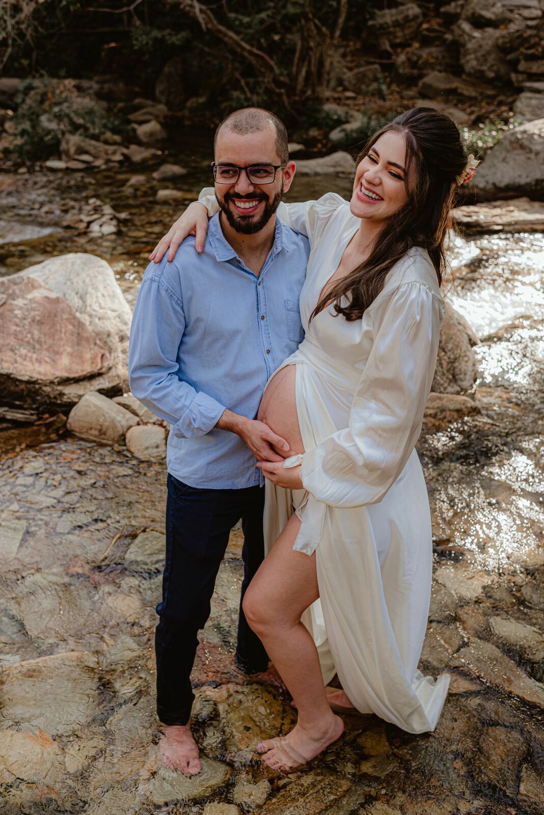 Foto Ensaio Fotográfico de gestante na Cachoeira Usina Velha em Pirenópolis de Goiás - Imagem 23