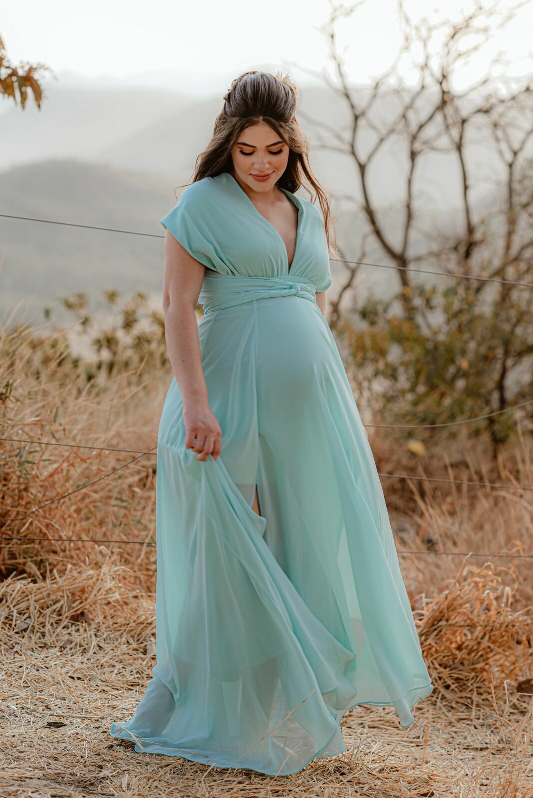 Foto Ensaio Fotográfico de gestante na Cachoeira Usina Velha em Pirenópolis de Goiás - Imagem 32