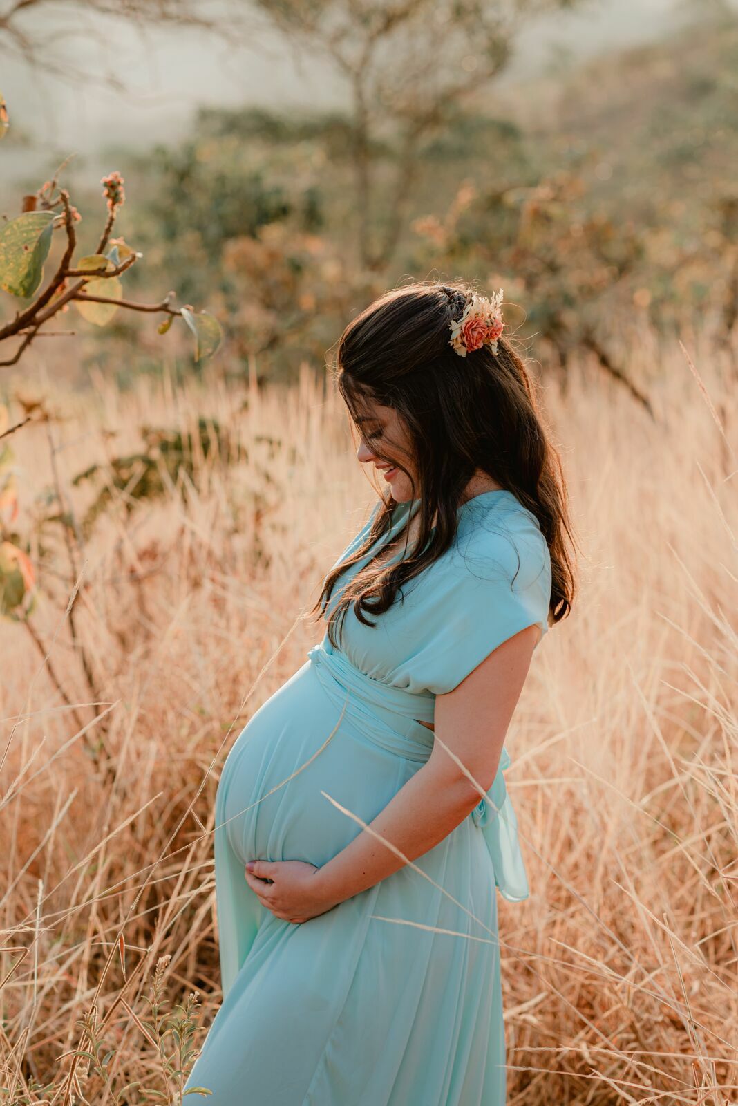 Foto Ensaio Fotográfico de gestante na Cachoeira Usina Velha em Pirenópolis de Goiás - Imagem 46