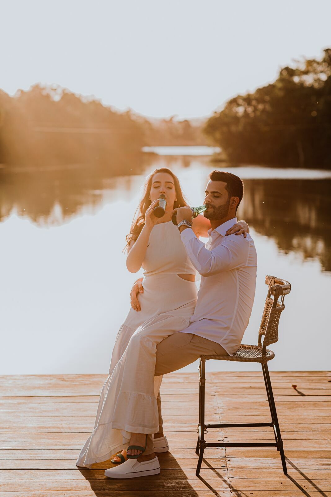 Foto Pré-wedding com um Pôr do sol incrível no Rancho Cabral em Teresópolis de Goiás - Isadora e Davi - Imagem 12